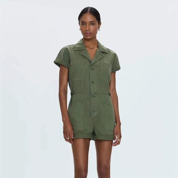 Army Green Romper - Picture 2 of 6